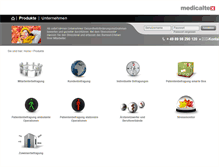 Tablet Screenshot of medicaltex.de